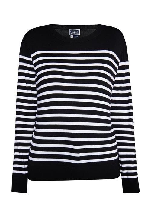 DreiMaster Maritim Pullover  sort / hvid