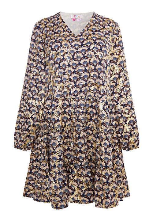 IZIA Blusekjole  ensian / mørkeblå / guld