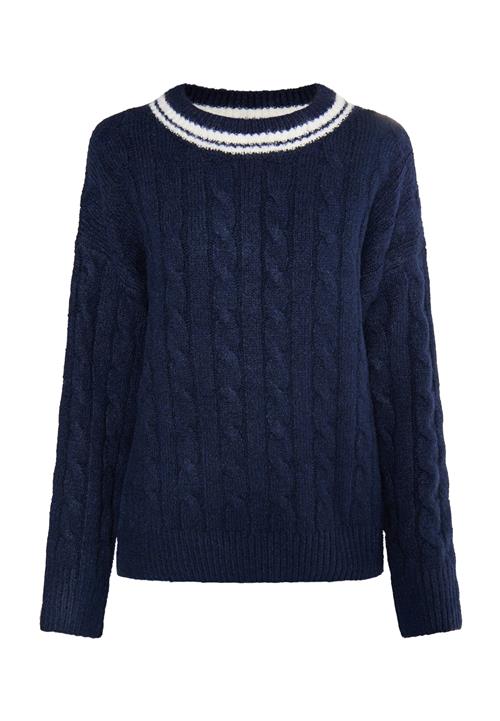 DreiMaster Maritim Pullover 'Eissegler'  marin / uldhvid