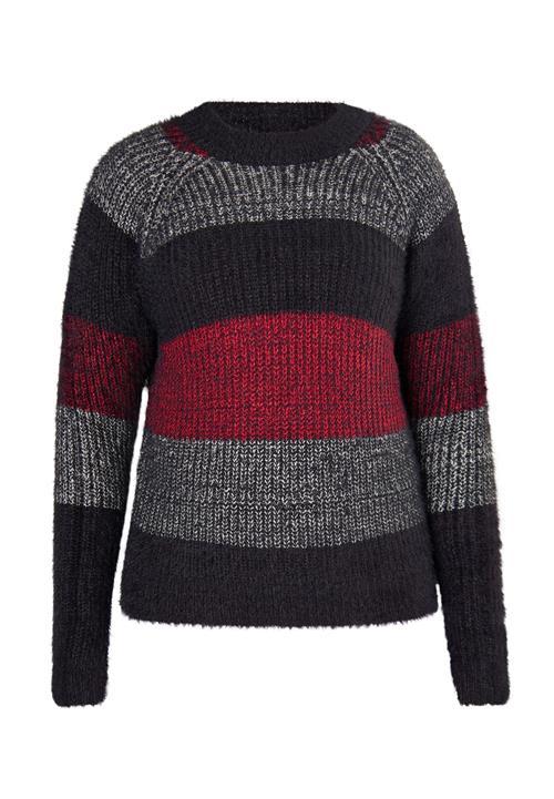 myMo ROCKS Pullover  grå / rød / sort