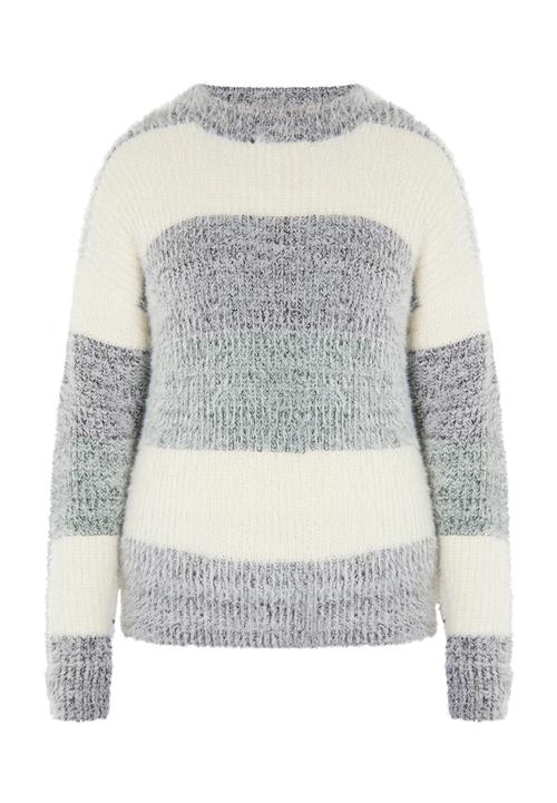 myMo ROCKS Pullover  creme / grå / basalgrå