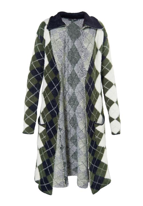 myMo ROCKS Cardigan  oliven / sort / hvid