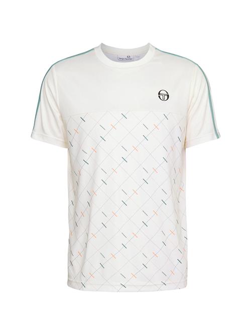 Sergio Tacchini Funktionsskjorte 'Scotland'  lysebeige / petroleum / sort / hvid