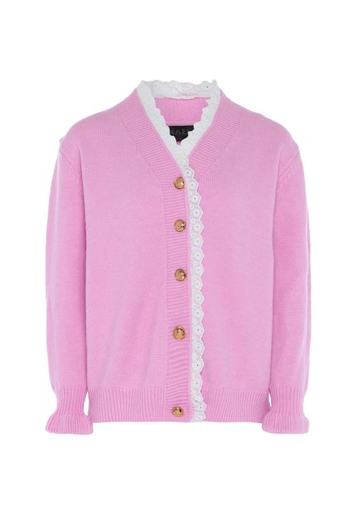 NAEMI Cardigan  ecru / lavendel