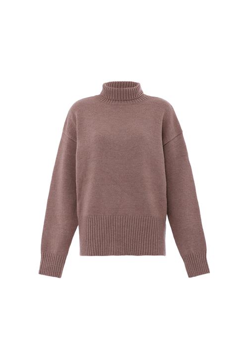 aleva Pullover  mørkebeige