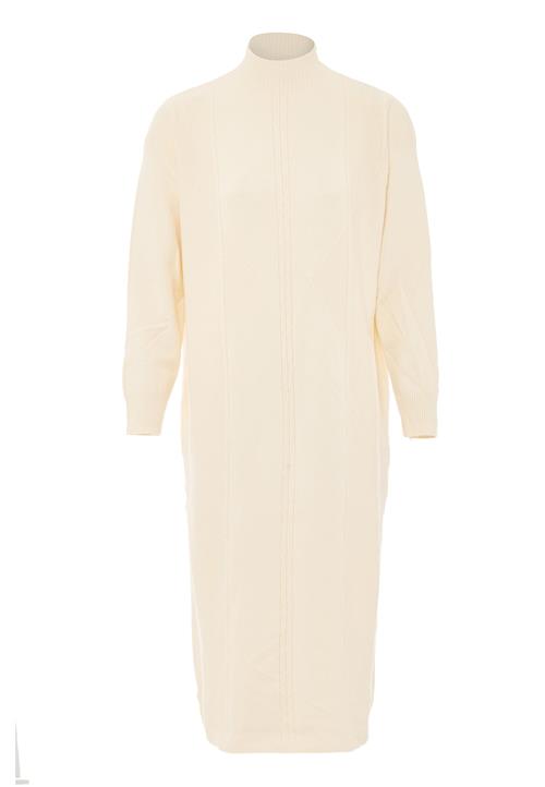 Jalene Strikkjole  uldhvid