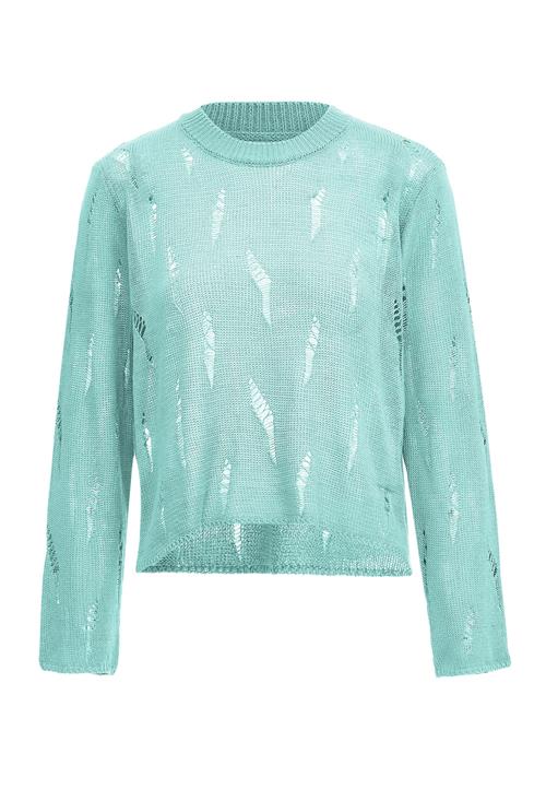 swirly Pullover  aqua