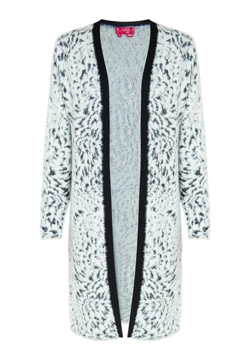 swirly Cardigan  sort / hvid