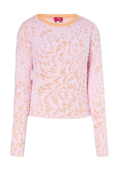 swirly Pullover  lyseorange / lyserød