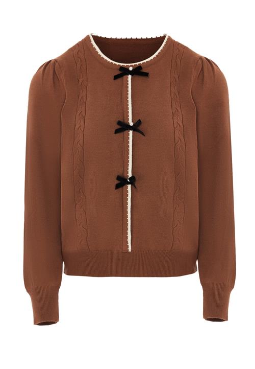 NAEMI Cardigan  creme / brun