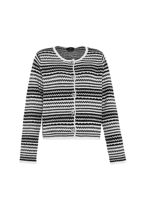 faina Cardigan  sort / naturhvid