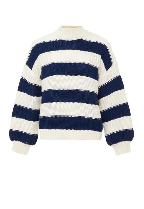 BLONDA Pullover  marin / uldhvid