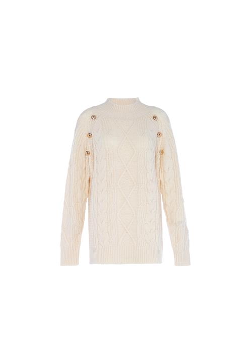 faina Pullover  guld / uldhvid