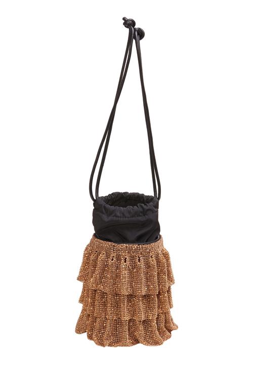 NAEMI Skuldertaske  guld / sort