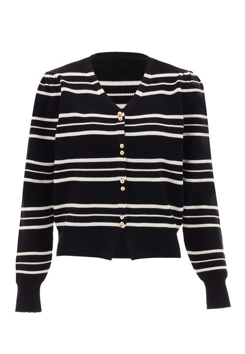 NAEMI Cardigan  guld / sort / hvid