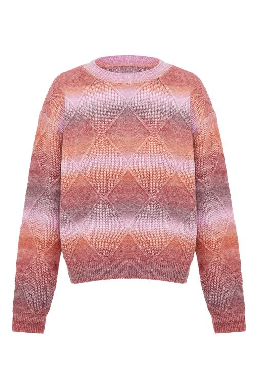 Sidona Pullover  orkidee / brombær / burgunder / orangerød