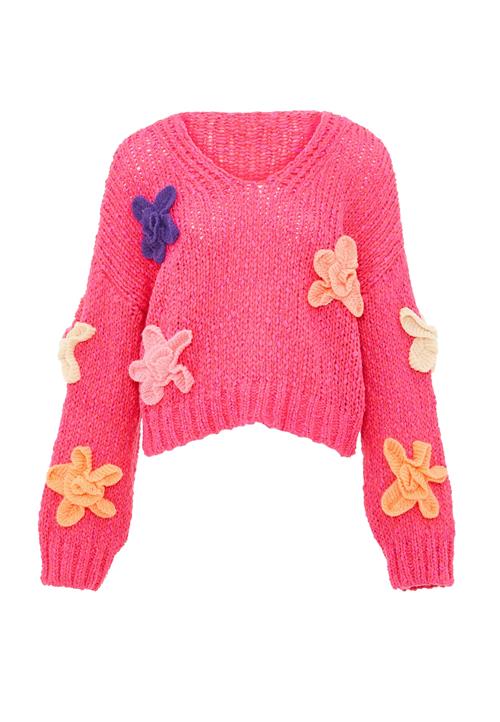 ebeeza Pullover  blå / orange / fuchsia / lyserød / offwhite