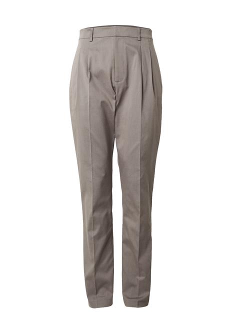 TRAPP Bukser med lægfolder 'Armin'  mudderfarvet