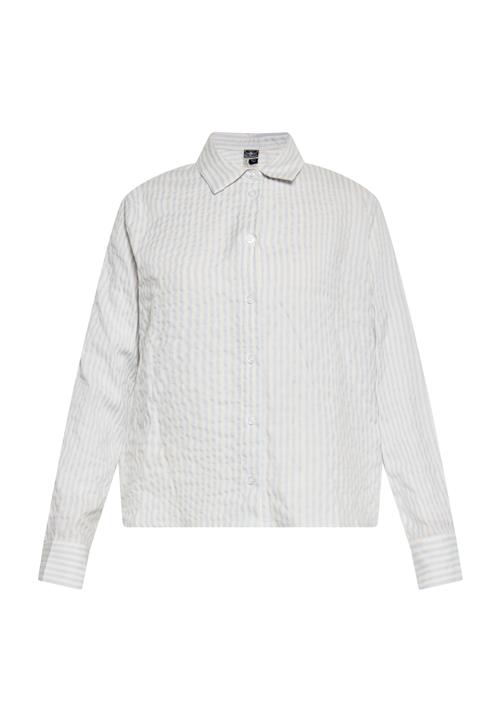 DreiMaster Maritim Bluse  lyseblå / uldhvid