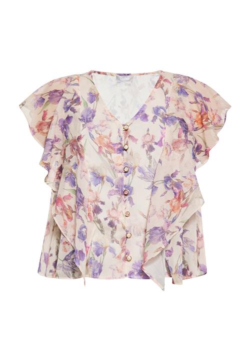 Usha Bluse  creme / blandingsfarvet