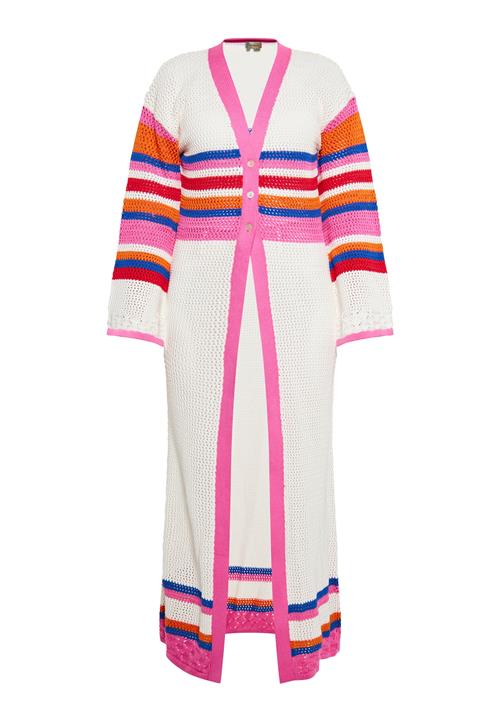 ebeeza Cardigan  blå / orange / lys pink / hvid