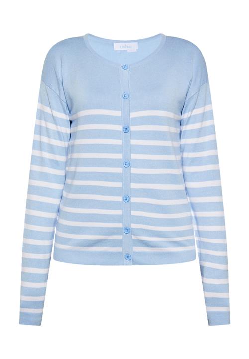 usha BLUE LABEL Cardigan  lyseblå / hvid