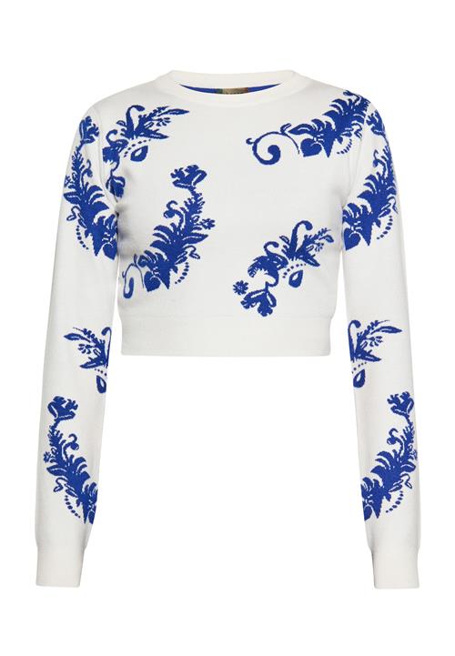 ebeeza Pullover  blå / uldhvid