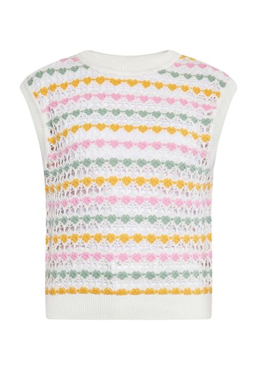 ebeeza Pullover  curry / pastelgrøn / gammelrosa / hvid