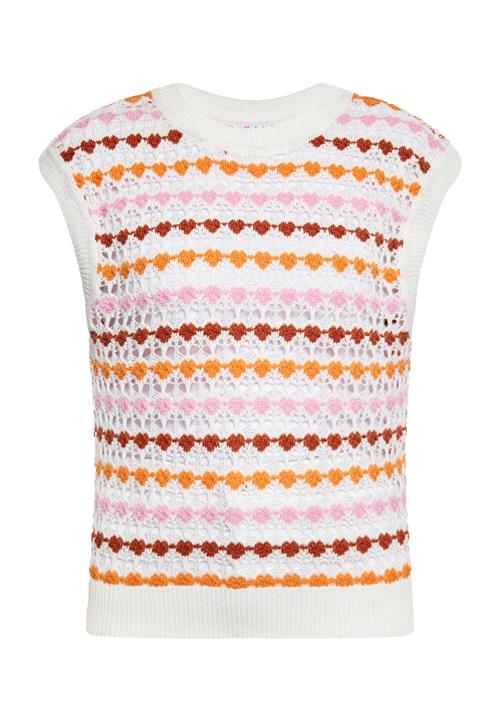 ebeeza Pullover  rustbrun / orange / lyserød / hvid