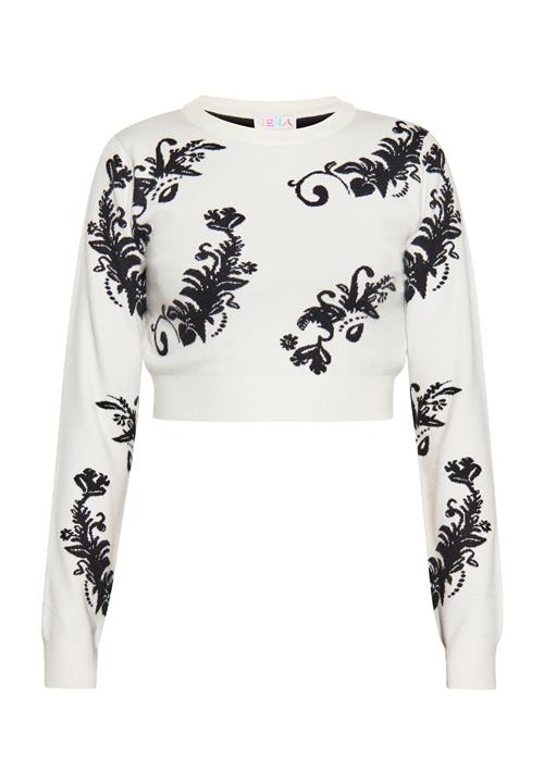 IZIA Pullover  sort / uldhvid