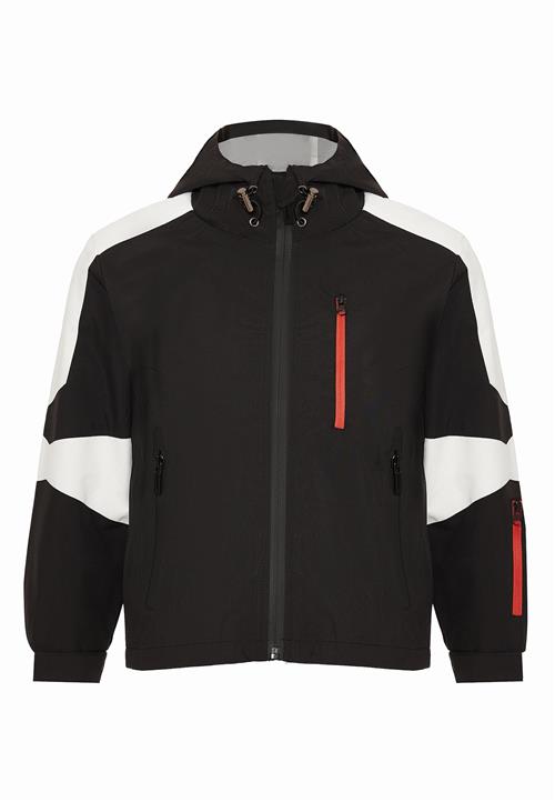 SANIKA Overgangsjakke  orange / sort / hvid