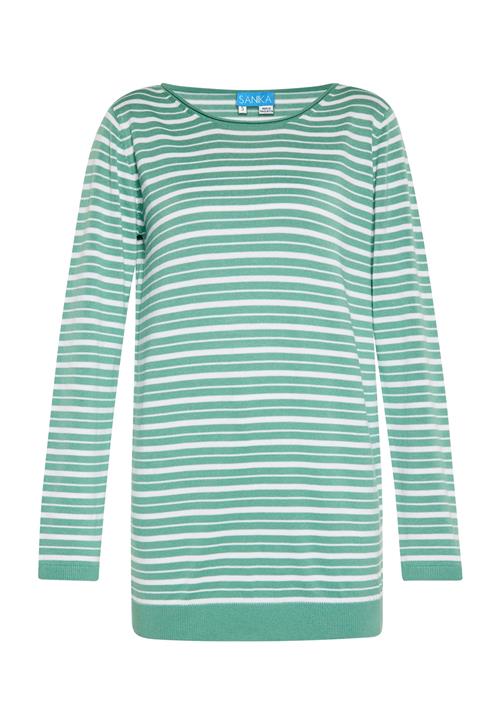 SANIKA Pullover  lysegrøn / hvid