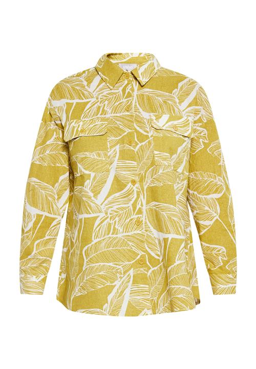 Usha Bluse  sennep / hvid