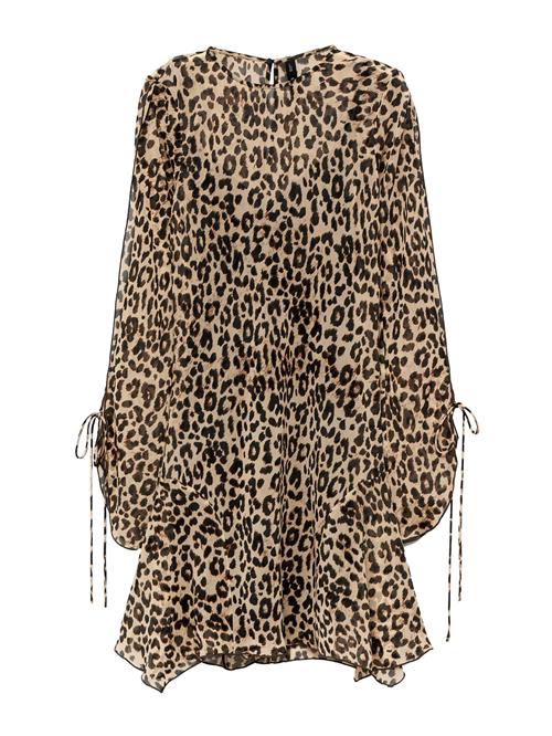 MANGO Kjole  brun / sort