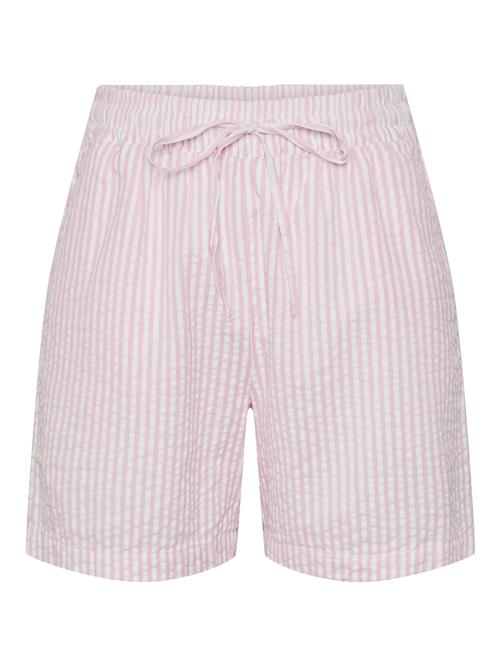 PIECES Bukser 'PCSally'  lyserød / hvid