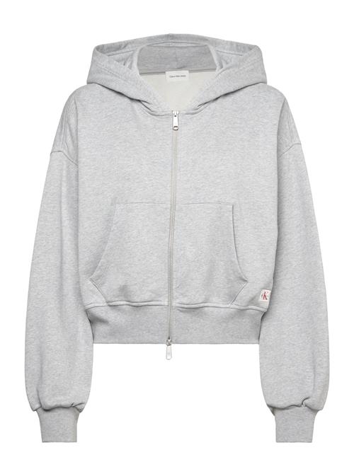 Calvin Klein Jeans | French Terry Woven Label Fz Hood | L