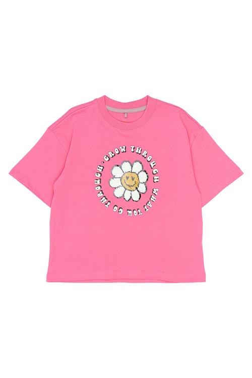 The New Skye Kortærmet T-shirt Carmine Rose  Carmine Rose-5-6 Y  Lyserød  5-6 år  kvinde
