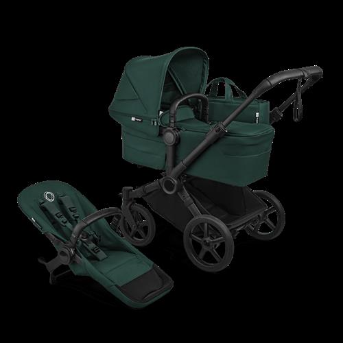 Bugaboo Donkey 6 Komplet Barnevogn Black Fern Green  Black Fern Green One Size  Sort  One Size  unisex