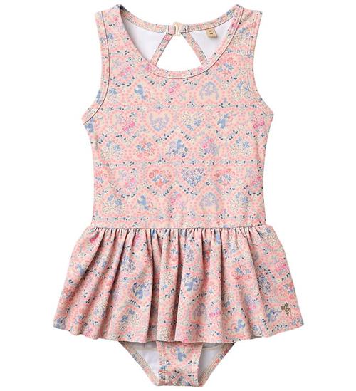 Wheat Badedragt - Erna - Pink heart flowers