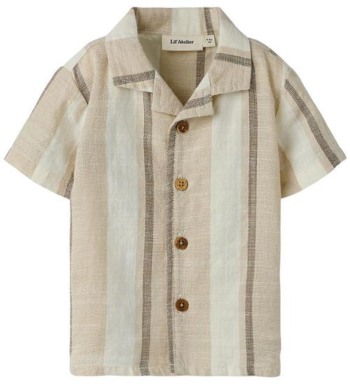 Se Lil Atelier Skjorte - Loose - NbmFibert - Coconut Milk hos KidsWorld