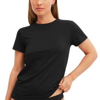 Calida Natural Skin T-shirt Sort Large Dame