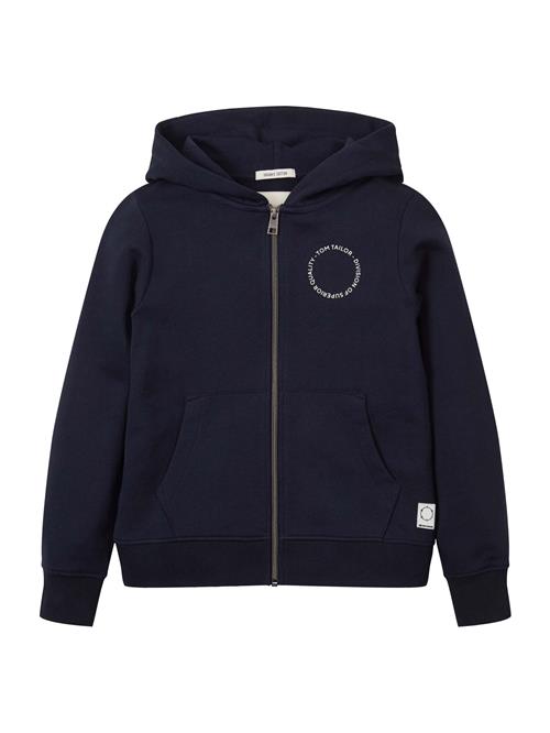 TOM TAILOR Sweatjakke  marin / hvid