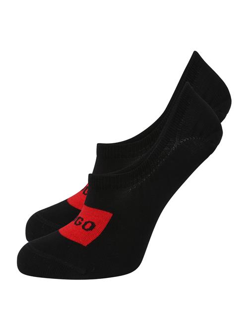 HUGO Støvletter  rød / sort