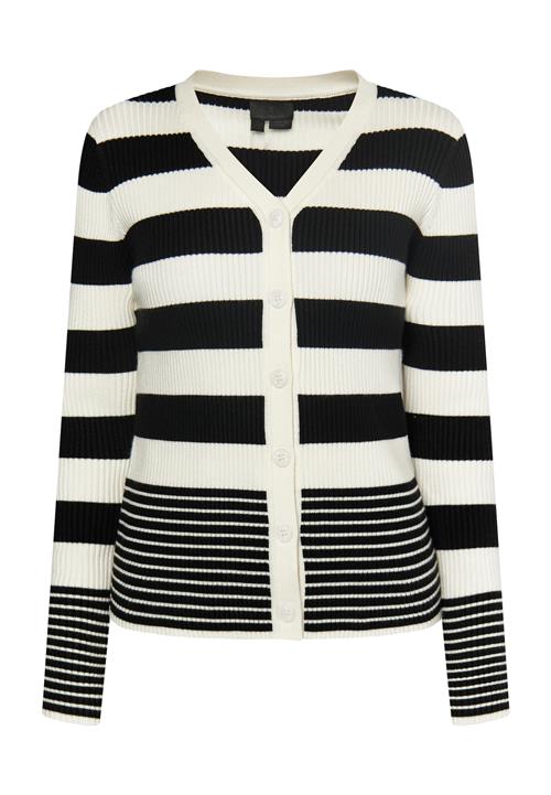 DreiMaster Klassik Cardigan 'Ledkin'  sort / uldhvid