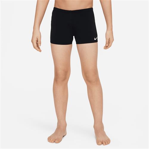 Nike Swim HydraStrong-badebukser med firkantede ben til større børn (drenge) - sort