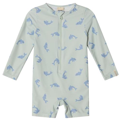 Kuling Paros UV-dragt Pale Green Dolphin  Pale Green Dolphin 74/80 cm  Grøn  74/80 cm  unisex