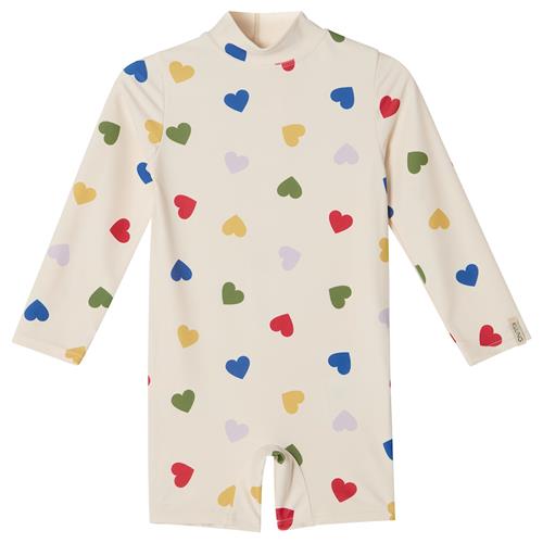 Kuling Tofta UV-dragt Rainbow Hearts Rainbow Hearts 110/116 cm  Hvid  110/116 cm  unisex