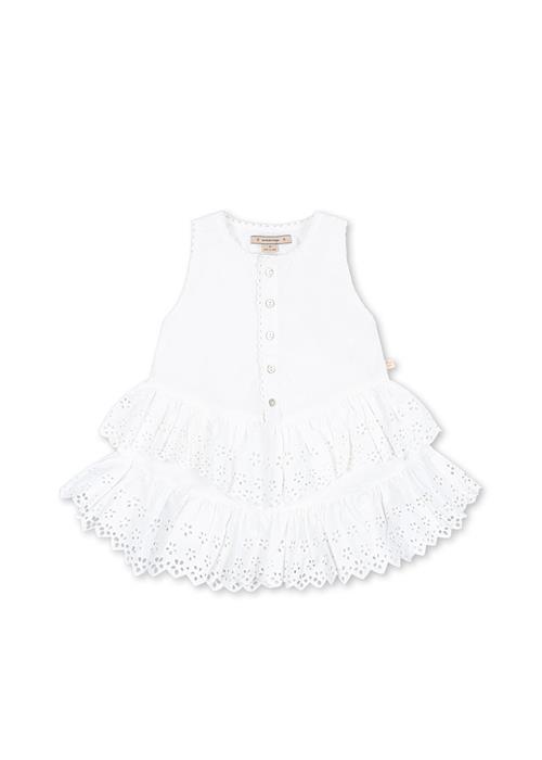 Konges Sløjd GOTS Evelina Kjole Bright White  Bright White 7-8 Y  Hvid  7-8 år  kvinde