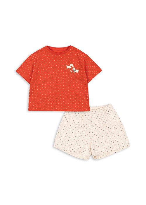 Konges Sløjd GOTS Famo Box T-shirt Og Shorts Fraise Dot  Fraise Dot 5-6 Y  Rød  5-6 år  kvinde