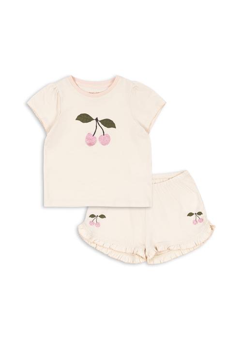 Konges Sløjd GOTS Famo Frill-sæt Buttercream  Buttercream 4 Y  Creme  4 år  kvinde